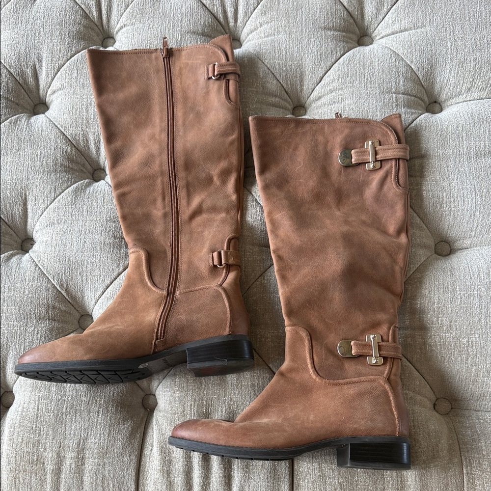 Antonio Melanie Women’s 9M‎ Stylish Tan Knee-High Boots